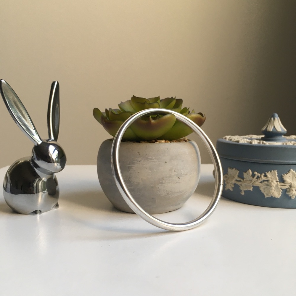 Mexican Silver Circle Bracelet